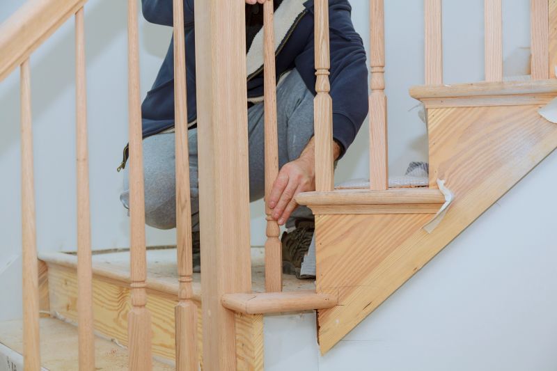 Wood Stairs Installation Scene