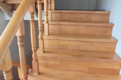 Rustic Wood Staircase